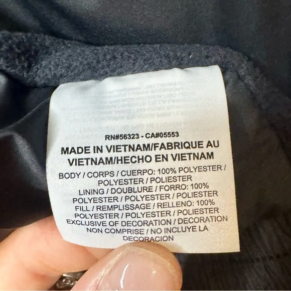 Nike Stand Collar Stay Warm Bomber Puffer Jacket Coat Black And White Size Small - Picture 8 of 9